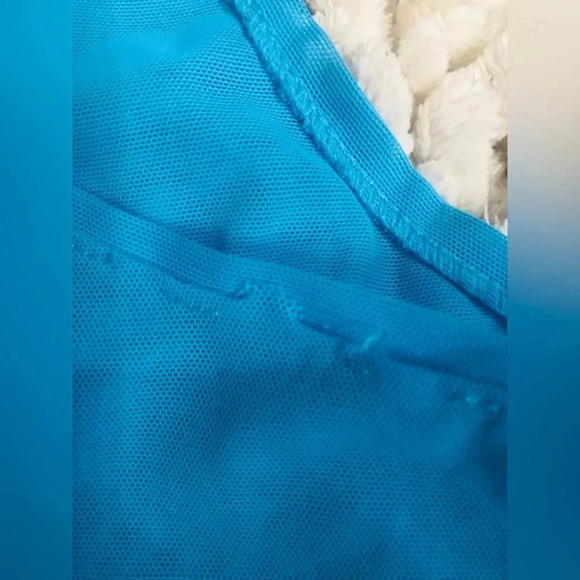 Free with purchase Sheer G-Sports Bling Teal/Fuchsia Tank Tops Small - Picture 4 of 9